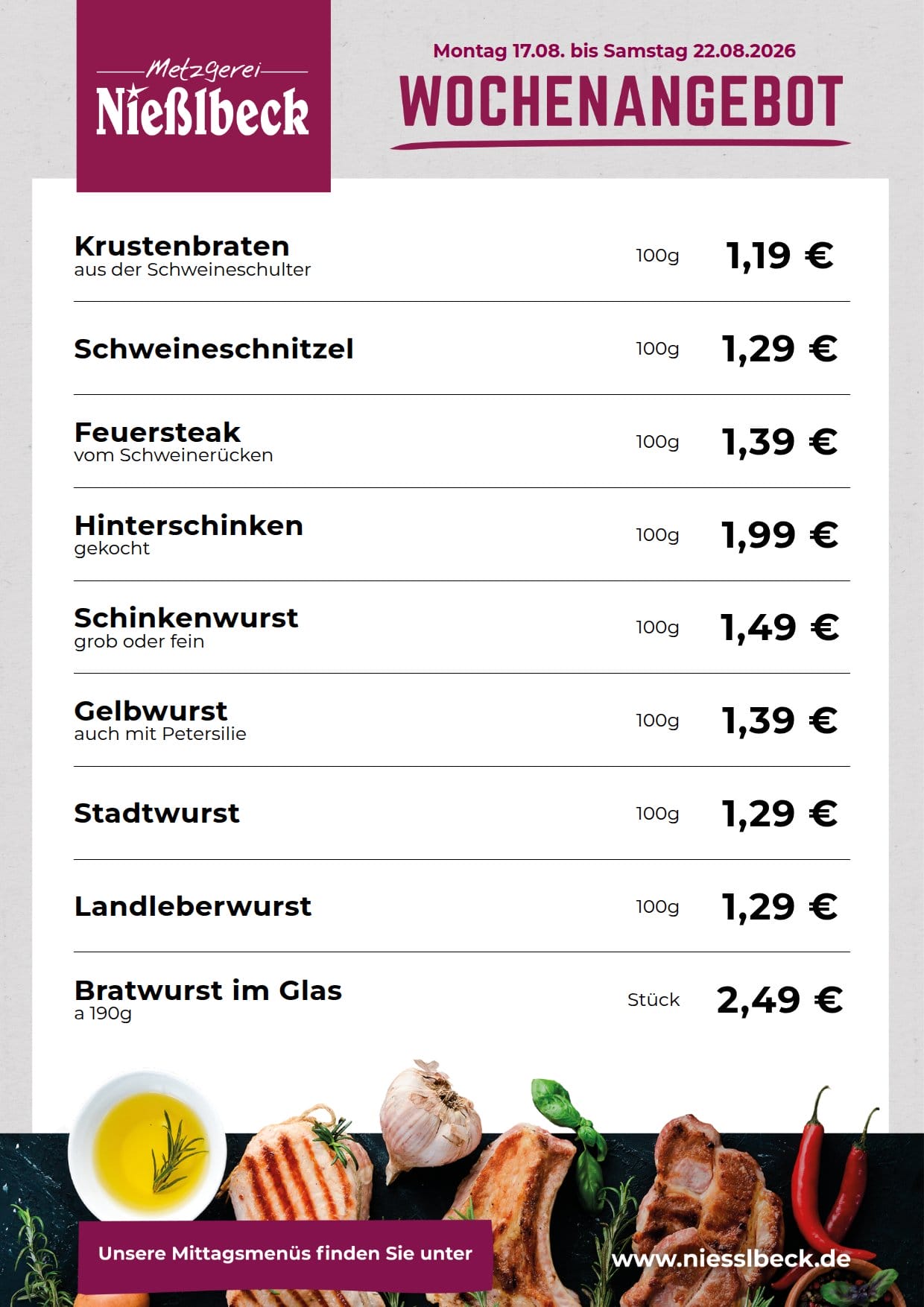Wochenangebot KW 34