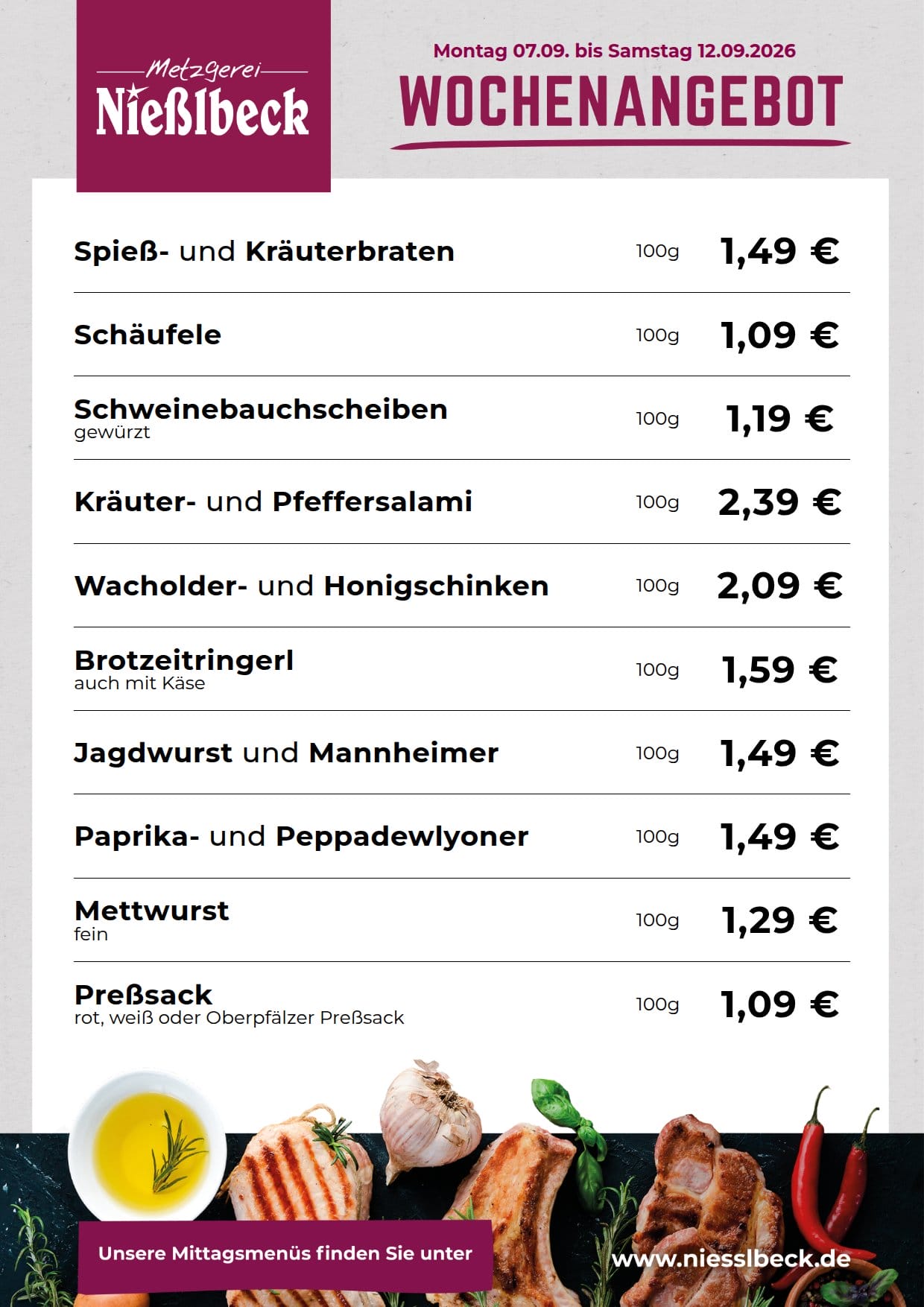 Wochenangebot KW 37