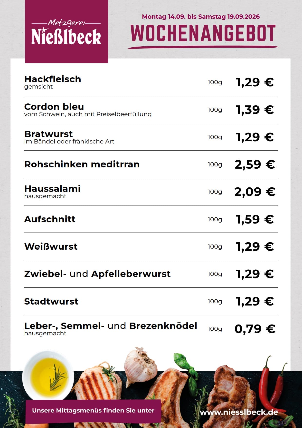 Wochenangebot KW 38