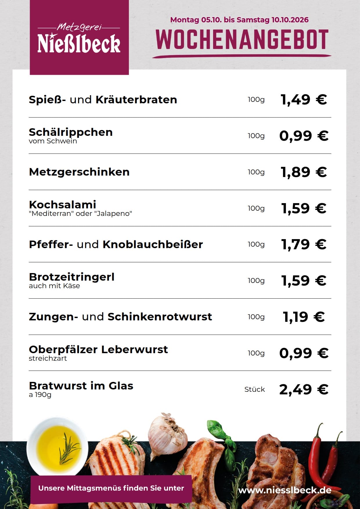 Wochenangebot KW 41